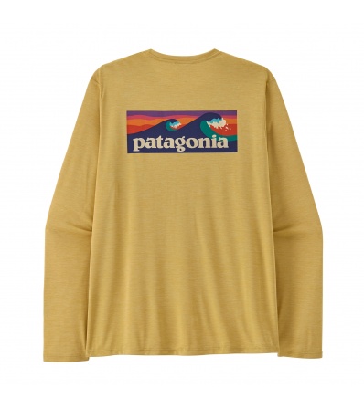 Patagonia Long-Sleeved Capilene Cool Daily Shirt - Boardshort Logo M's