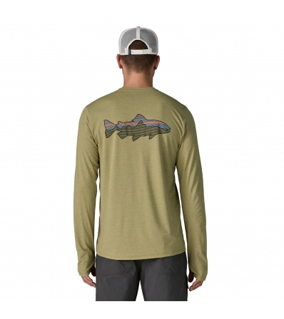Patagonia Long-Sleeved Capilene Cool Sun Shirt - Fitz Roy Trout M's