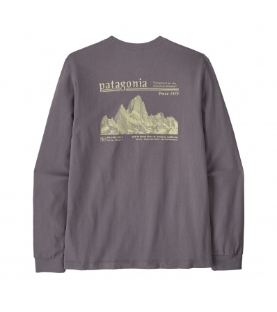 Patagonia Long-sleeved Midweight Hut Tripper Skyline T- Shirt M's