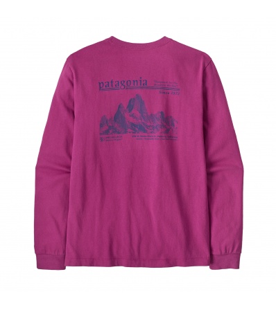 Patagonia Long-sleeved Midweight Hut Tripper Skyline T- Shirt M's