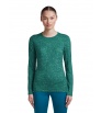 Icebreaker Merino 200 Oasis Long Sleeve Crewe Moss Bloom AOP W's
