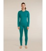 Icebreaker Merino 200 Oasis Long Sleeve Crewe Tidal Teal W's