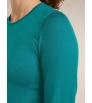 Icebreaker Merino 200 Oasis Long Sleeve Crewe Tidal Teal W's